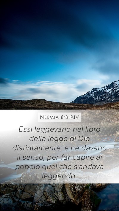 Neemia 8:8 RIV Bible Verse Image