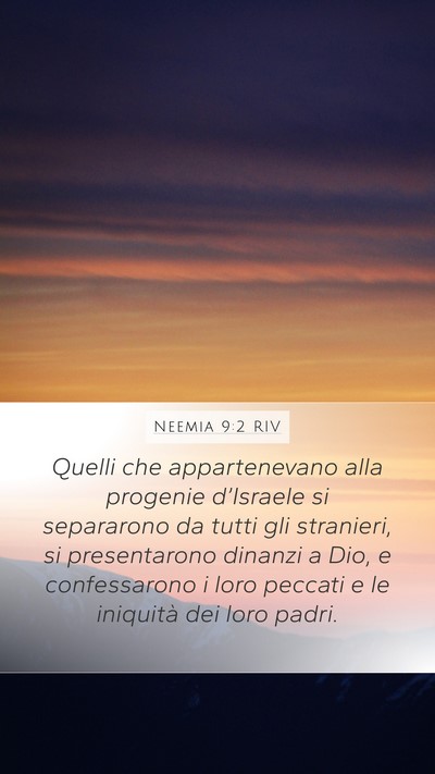 Neemia 9:2 RIV Bible Verse Image