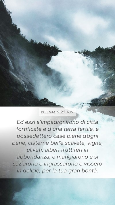 Neemia 9:25 RIV Bible Verse Image