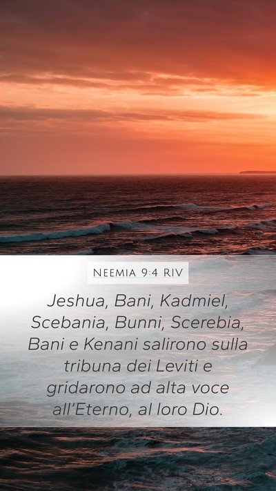 Neemia 9:4 RIV Bible Verse Image