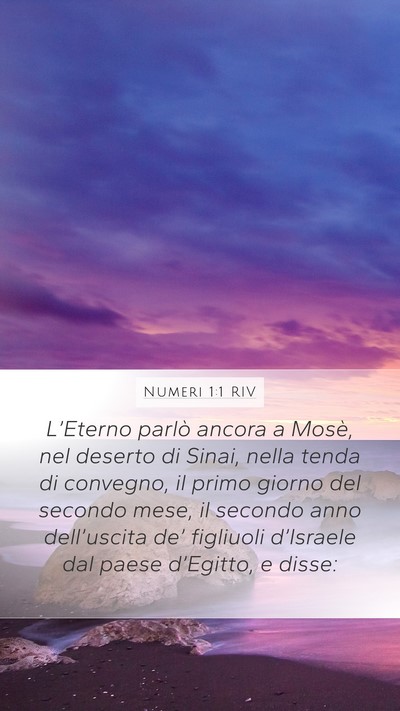Numeri 1:1 RIV Bible Verse Image