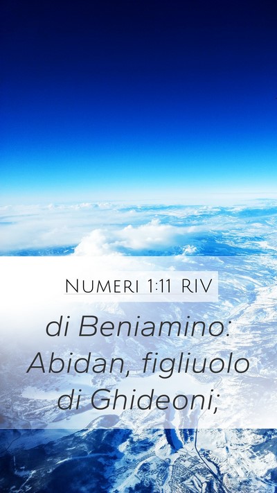 Numeri 1:11 RIV Mobile Phone Wallpaper - di Beniamino: Abidan, figliuolo di - Mobile Bible Verse Wallpaper
