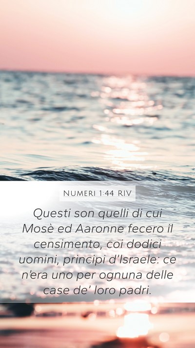 Numeri 1:44 RIV Bible Verse Image
