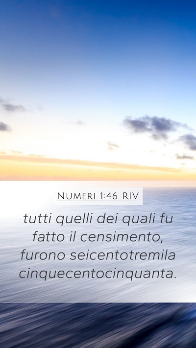 Numeri 1:46 RIV Bible Verse Image