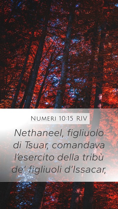 Numeri 10:15 RIV Bible Verse Image