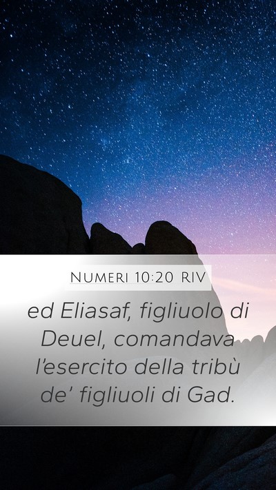 Numeri 10:20 RIV Bible Verse Image