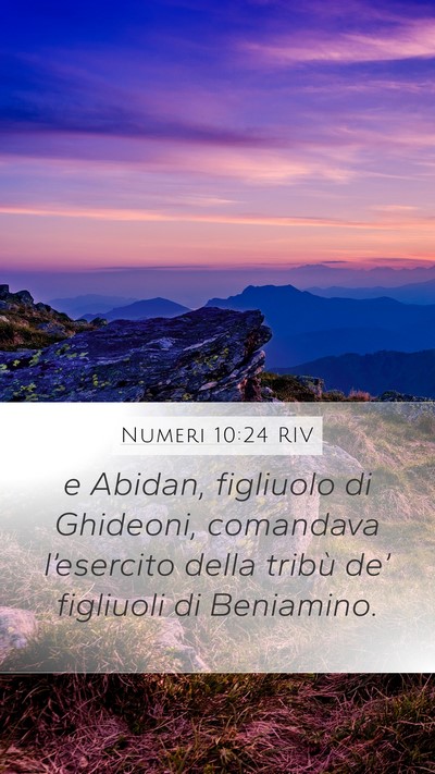 Numeri 10:24 RIV Bible Verse Image