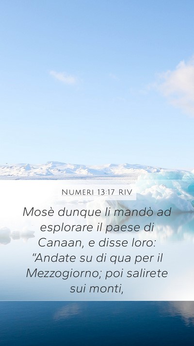 Numeri 13:17 RIV Bible Verse Image