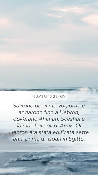 Numeri 13:22 RIV Bible Verse Image