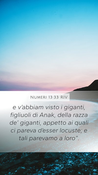 Numeri 13:33 RIV Bible Verse Image