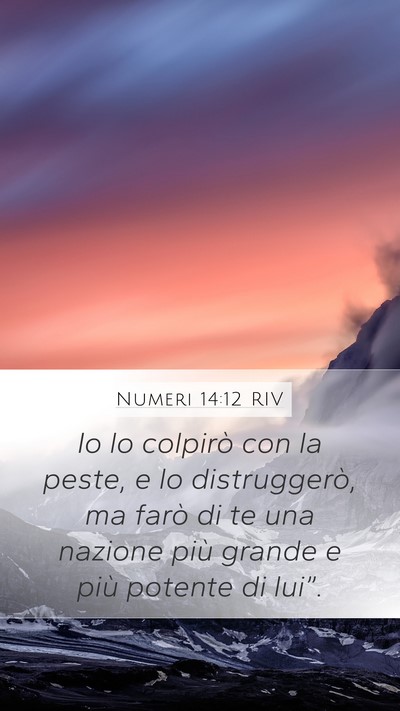 Numeri 14:12 RIV Bible Verse Image