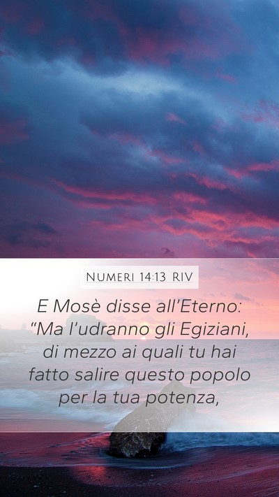 Numeri 14:13 RIV Bible Verse Image
