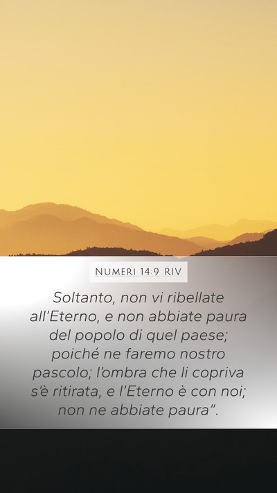 Numeri 14:9 RIV Bible Verse Image