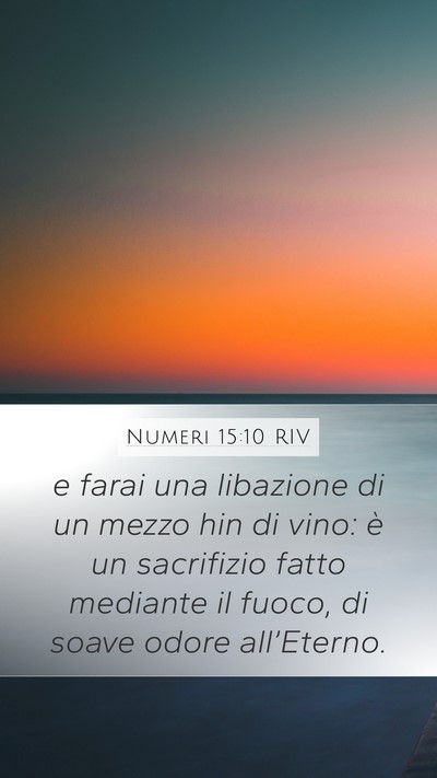 Numeri 15:10 RIV Bible Verse Image