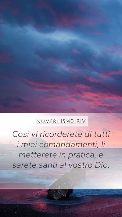 Numeri 15:40 RIV Bible Verse Image