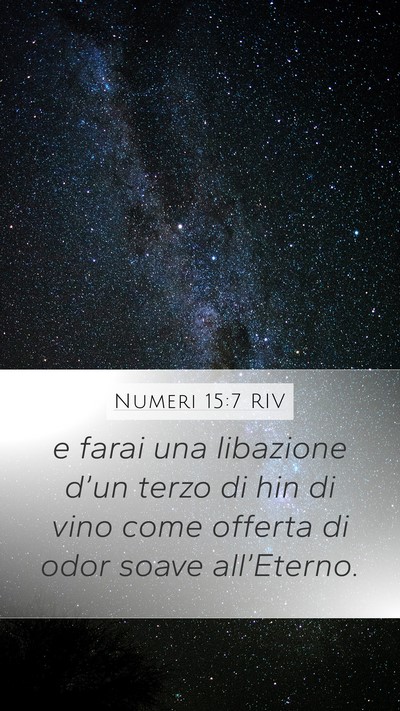 Numeri 15:7 RIV Bible Verse Image
