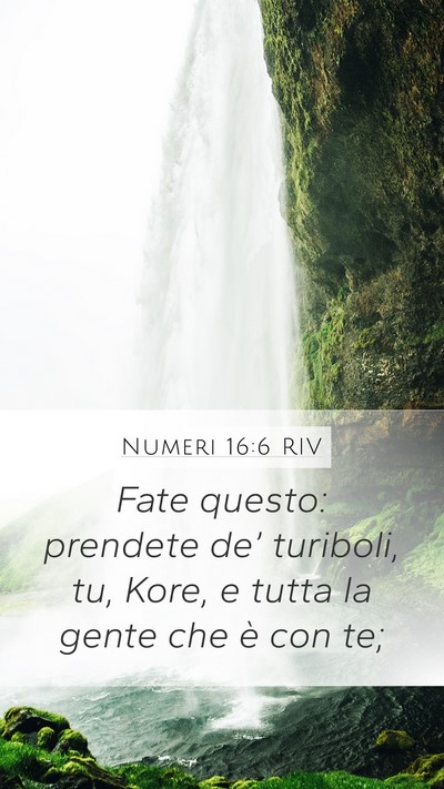 Numeri 16:6 RIV Bible Verse Image