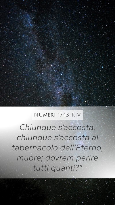 Numeri 17:13 RIV Bible Verse Image