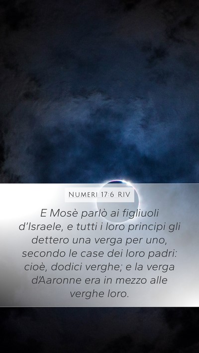 Numeri 17:6 RIV Bible Verse Image