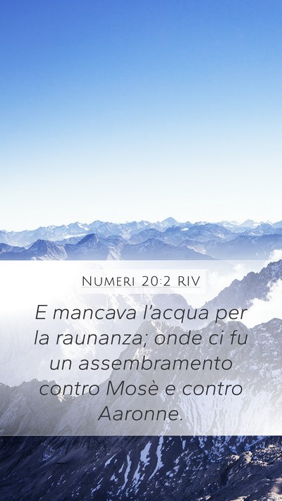 Numeri 20:2 RIV Bible Verse Image