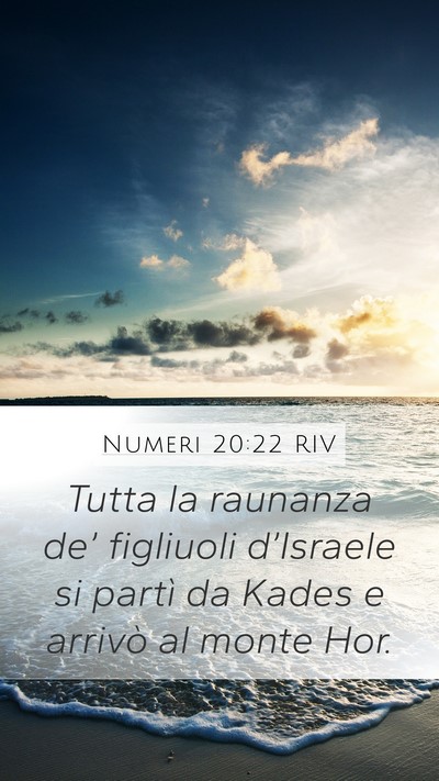 Numeri 20:22 RIV Bible Verse Image