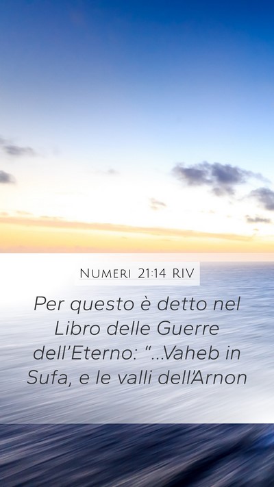 Numeri 21:14 RIV Bible Verse Image
