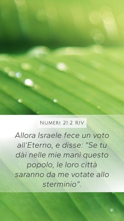 Numeri 21:2 RIV Bible Verse Image