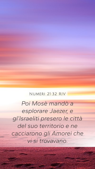 Numeri 21:32 RIV Bible Verse Image