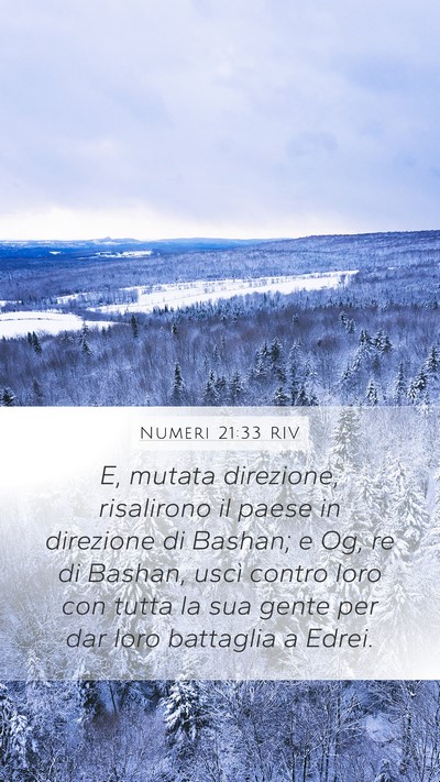 Numeri 21:33 RIV Bible Verse Image