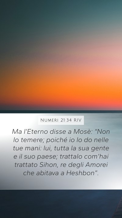 Numeri 21:34 RIV Bible Verse Image