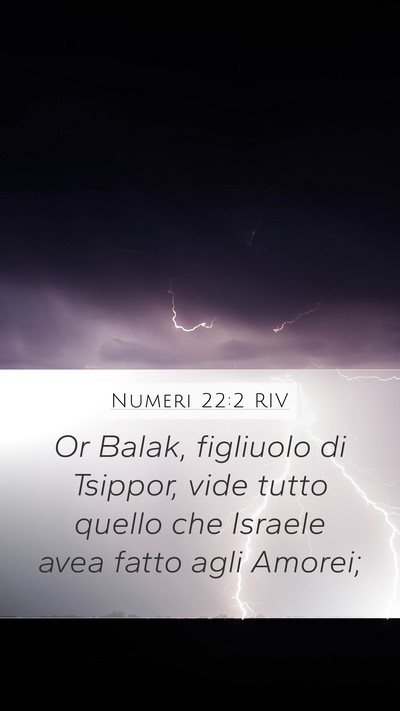 Numeri 22:2 RIV Bible Verse Image