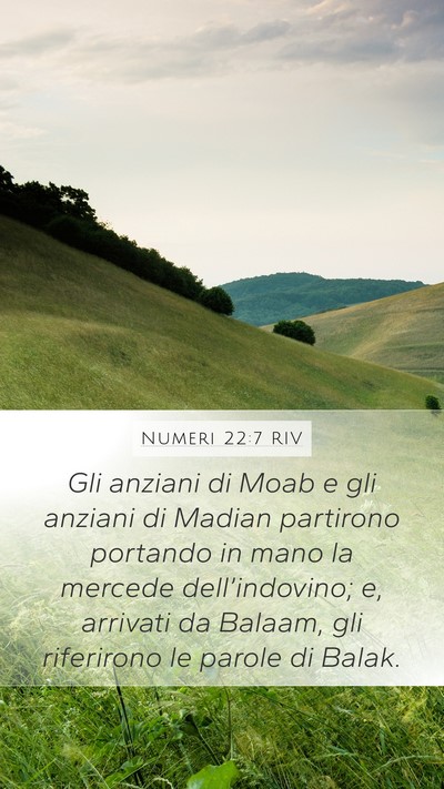 Numeri 22:7 RIV Bible Verse Image
