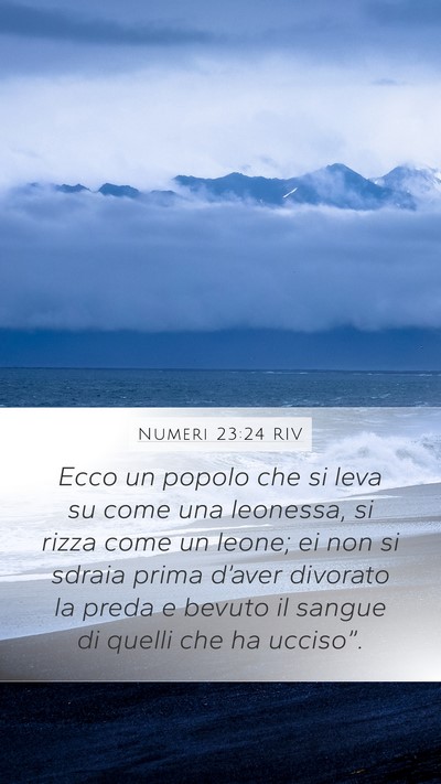 Numeri 23:24 RIV Bible Verse Image