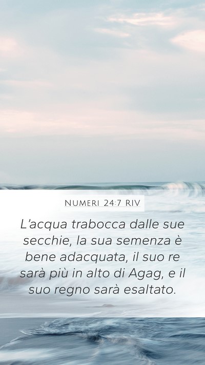 Numeri 24:7 RIV Bible Verse Image