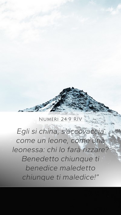 Numeri 24:9 RIV Bible Verse Image
