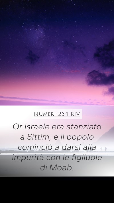 Numeri 25:1 RIV Bible Verse Image