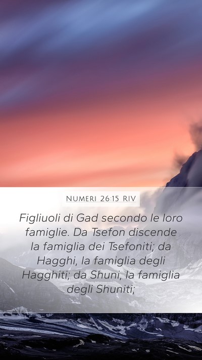 Numeri 26:15 RIV Bible Verse Image
