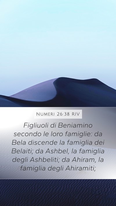 Numeri 26:38 RIV Bible Verse Image
