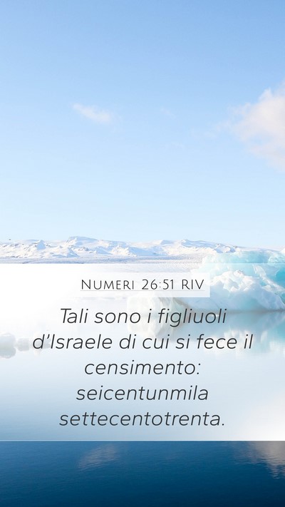Numeri 26:51 RIV Bible Verse Image