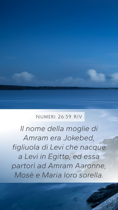Numeri 26:59 RIV Bible Verse Image