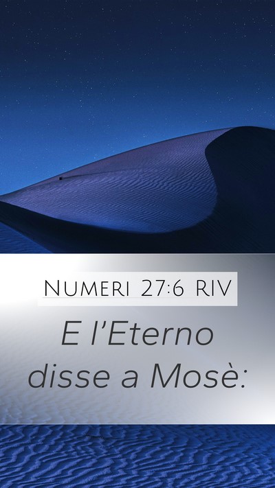 Numeri 27:6 RIV Bible Verse Image