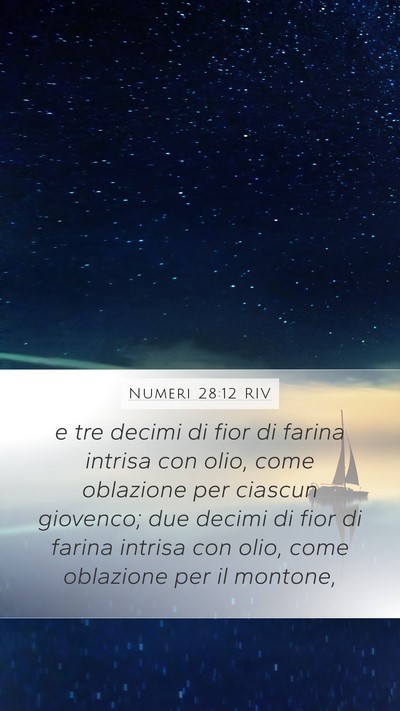 Numeri 28:12 RIV Bible Verse Image