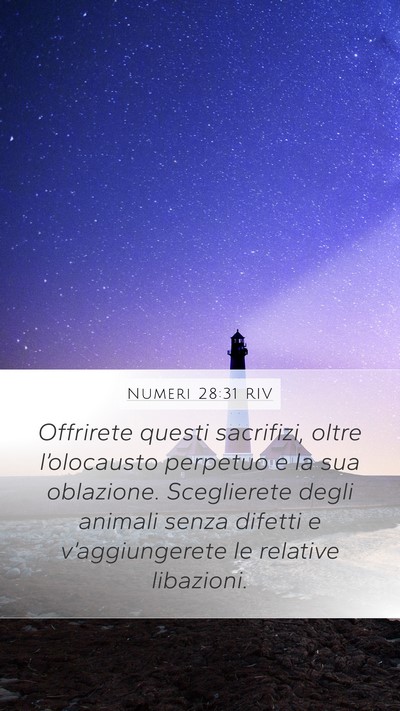 Numeri 28:31 RIV Bible Verse Image