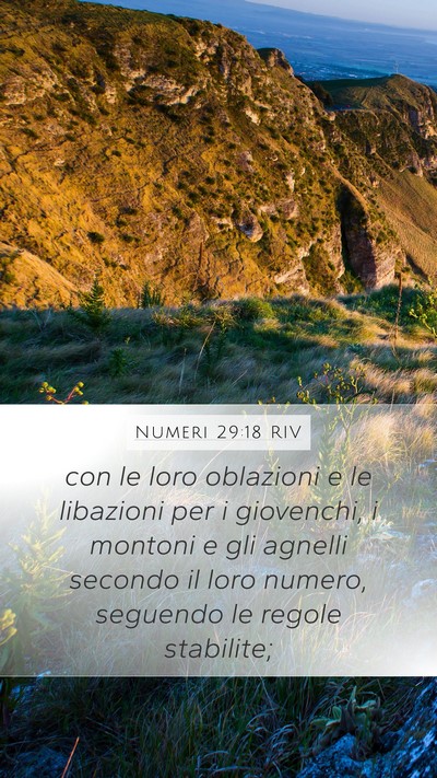 Numeri 29:18 RIV Bible Verse Image