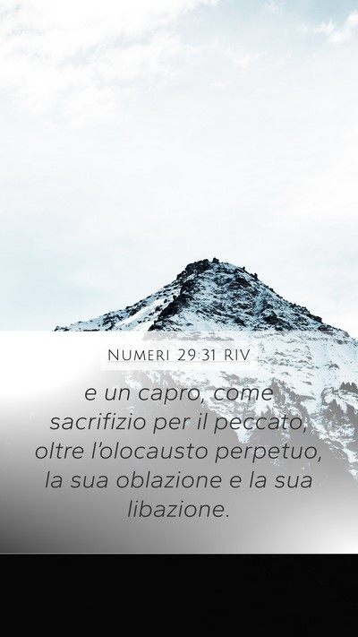 Numeri 29:31 RIV Bible Verse Image