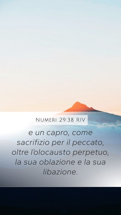 Numeri 29:38 RIV Bible Verse Image