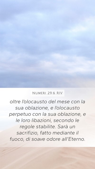 Numeri 29:6 RIV Bible Verse Image