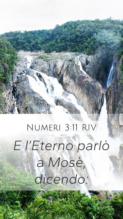 Numeri 3:11 RIV Mobile Phone Wallpaper - E l’Eterno parlò a Mosè, - Mobile Bible Verse Wallpaper