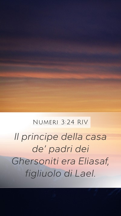 Numeri 3:24 RIV Bible Verse Image