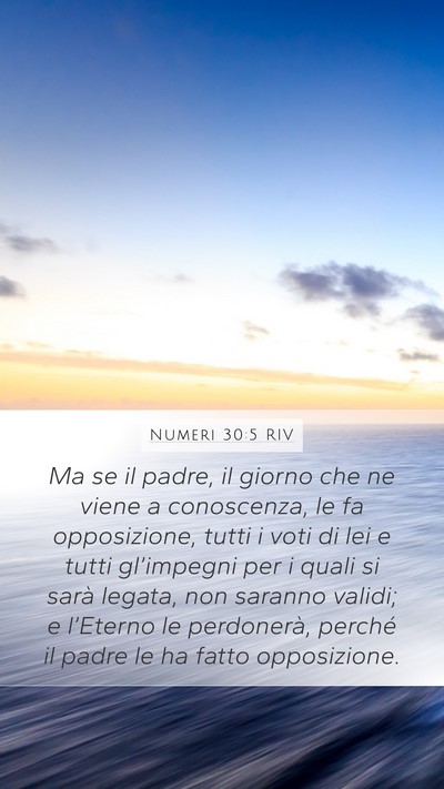 Numeri 30:5 RIV Bible Verse Image